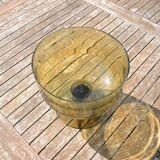 Antique Large Smoked Blown Glass Cup