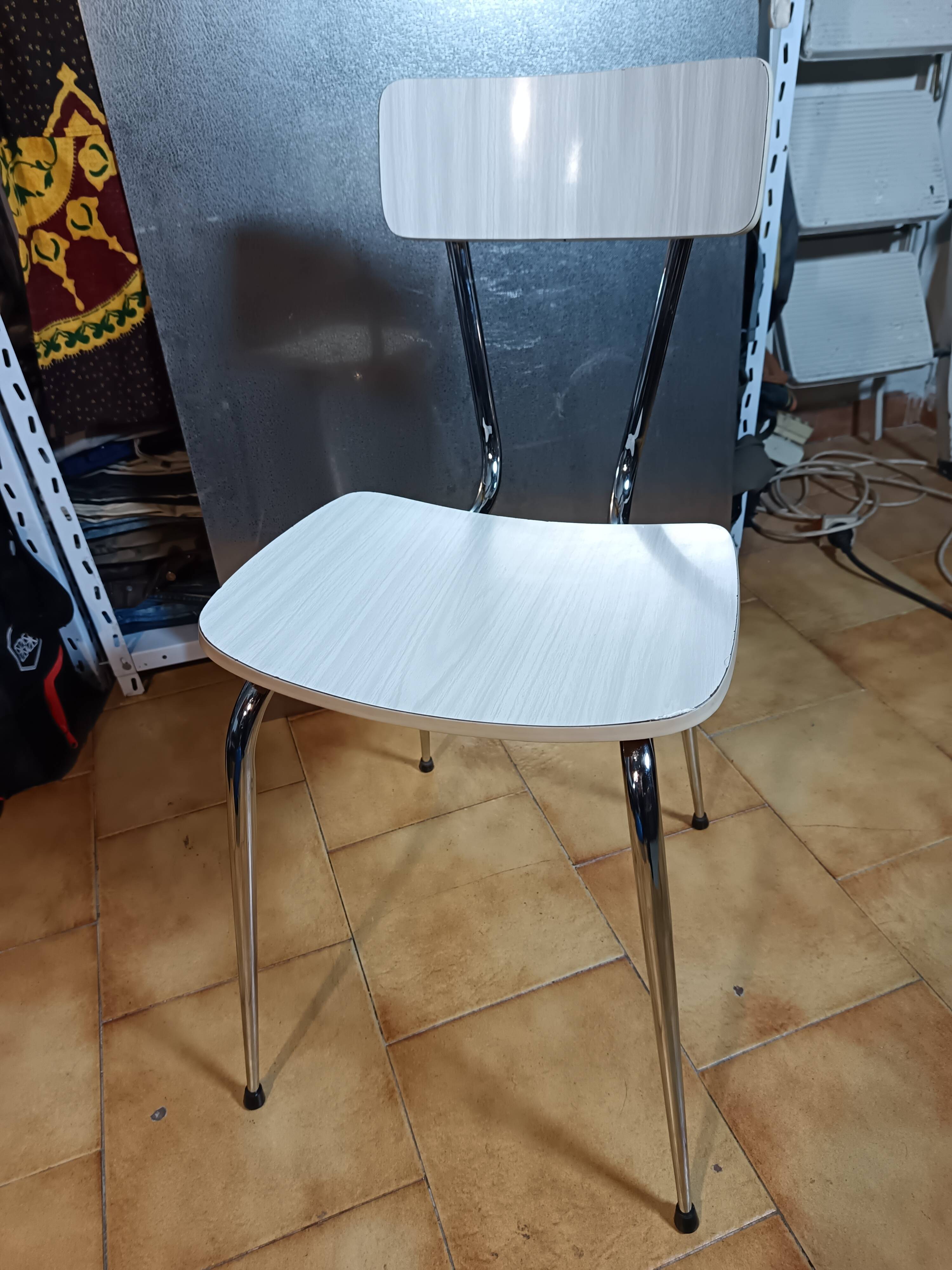 Chrome and Formica chair 50/60.