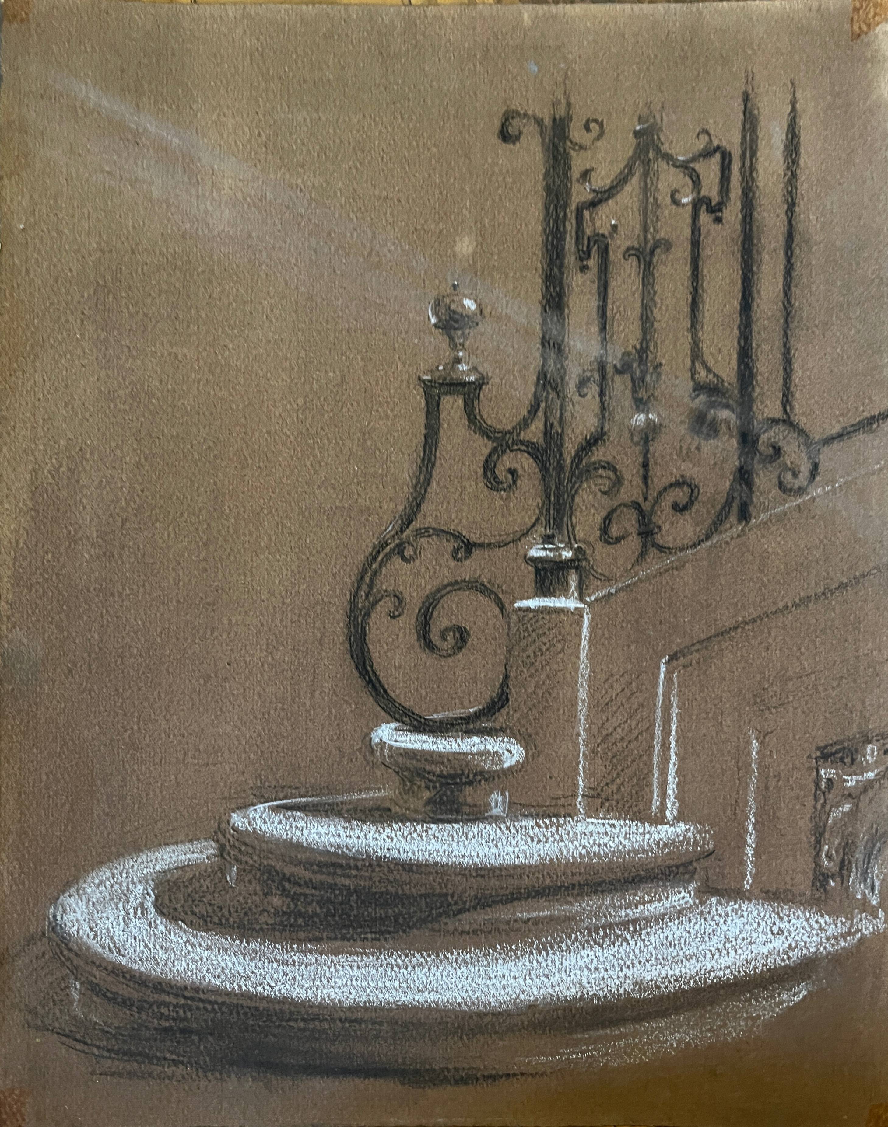 Paintings Lot 22 studies Edouard Pannetier (1884-1965) Architecture sculpture etc