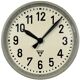 Industrial factory wall clock from Pragotron 1950s