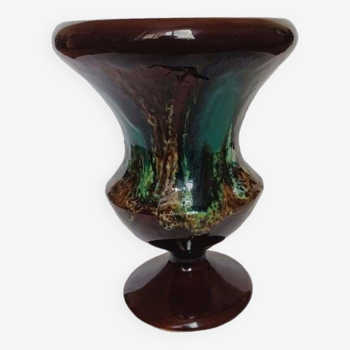 Large Vallauris ceramic vase, Fat Lava 1970s
