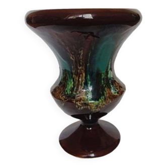 Large Vallauris ceramic vase, Fat Lava 1970s