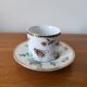 Cup and saucer in porcelain Henriette Bee pattern