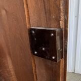 Empire wardrobe in solid walnut, France, mid-19th century.