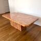 Pink marble coffee table