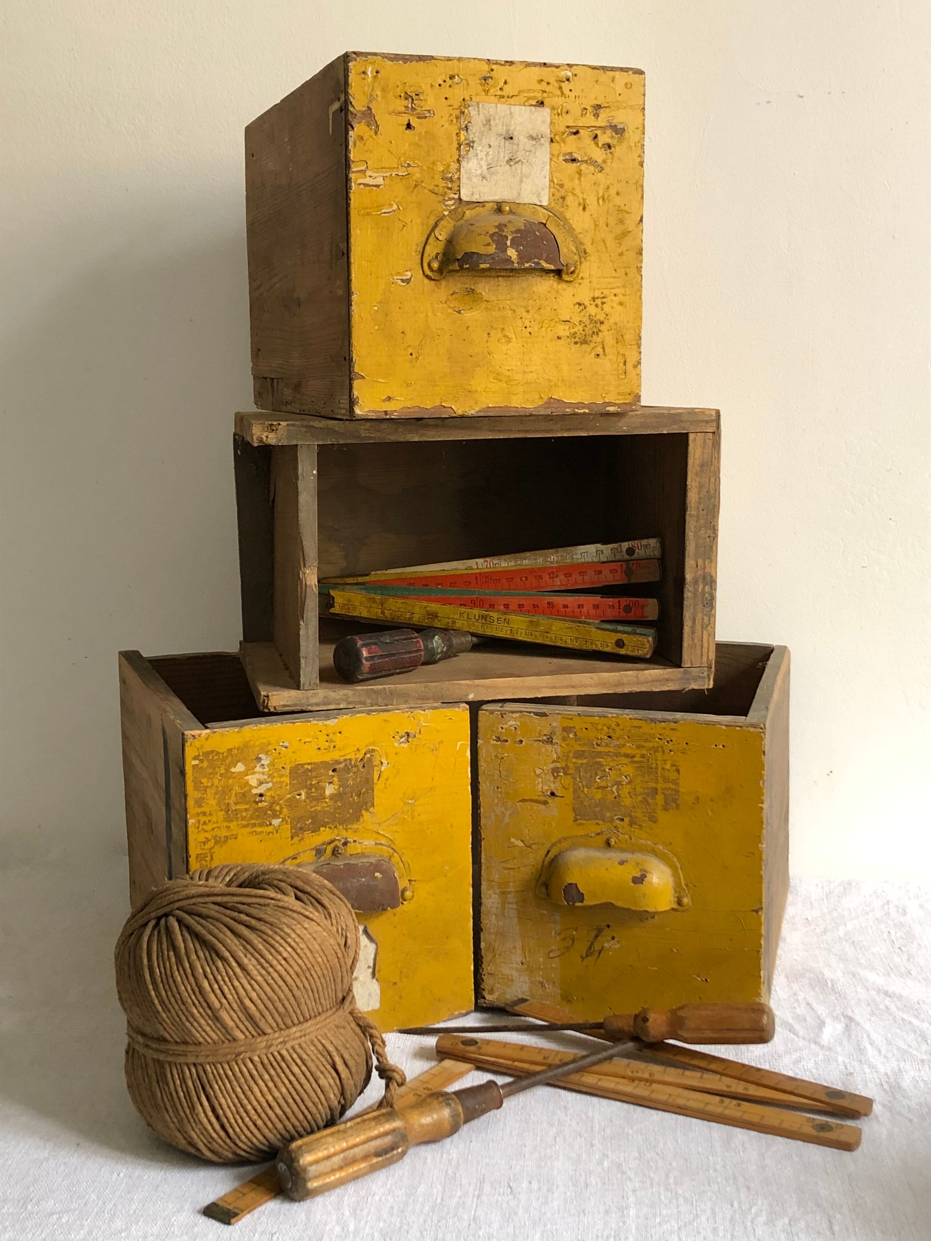 Pair of workshop drawers