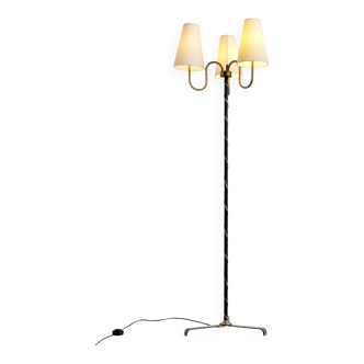 Three-light floor lamp, France 1950