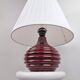 Ceramic burgundy red lamp base