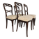 Set of four Black Forest dining chairs by Horrix
