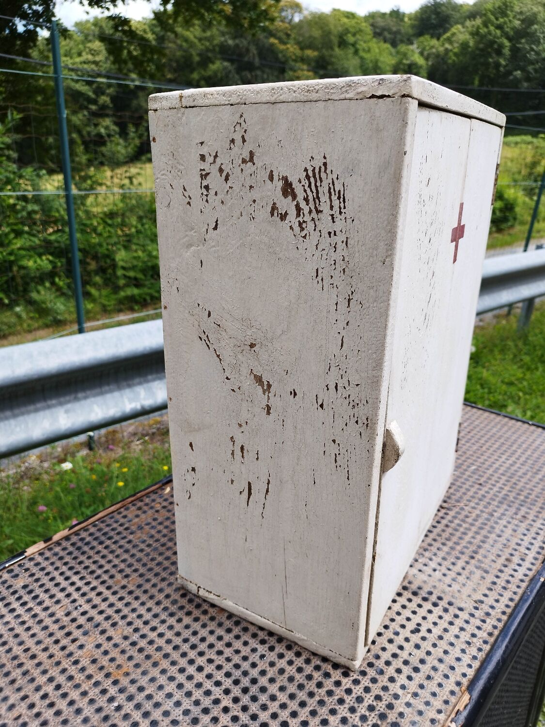 Old medicine cabinet wooden cabinet
