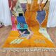 Beni ouarain rug woven in natural wool size 250cmx150cm
