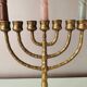 Vintage brass candle holder, 1970