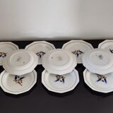 Set of dessert plates St Amans model IRMA