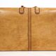 Ensemble de trois valises en cuir vintage