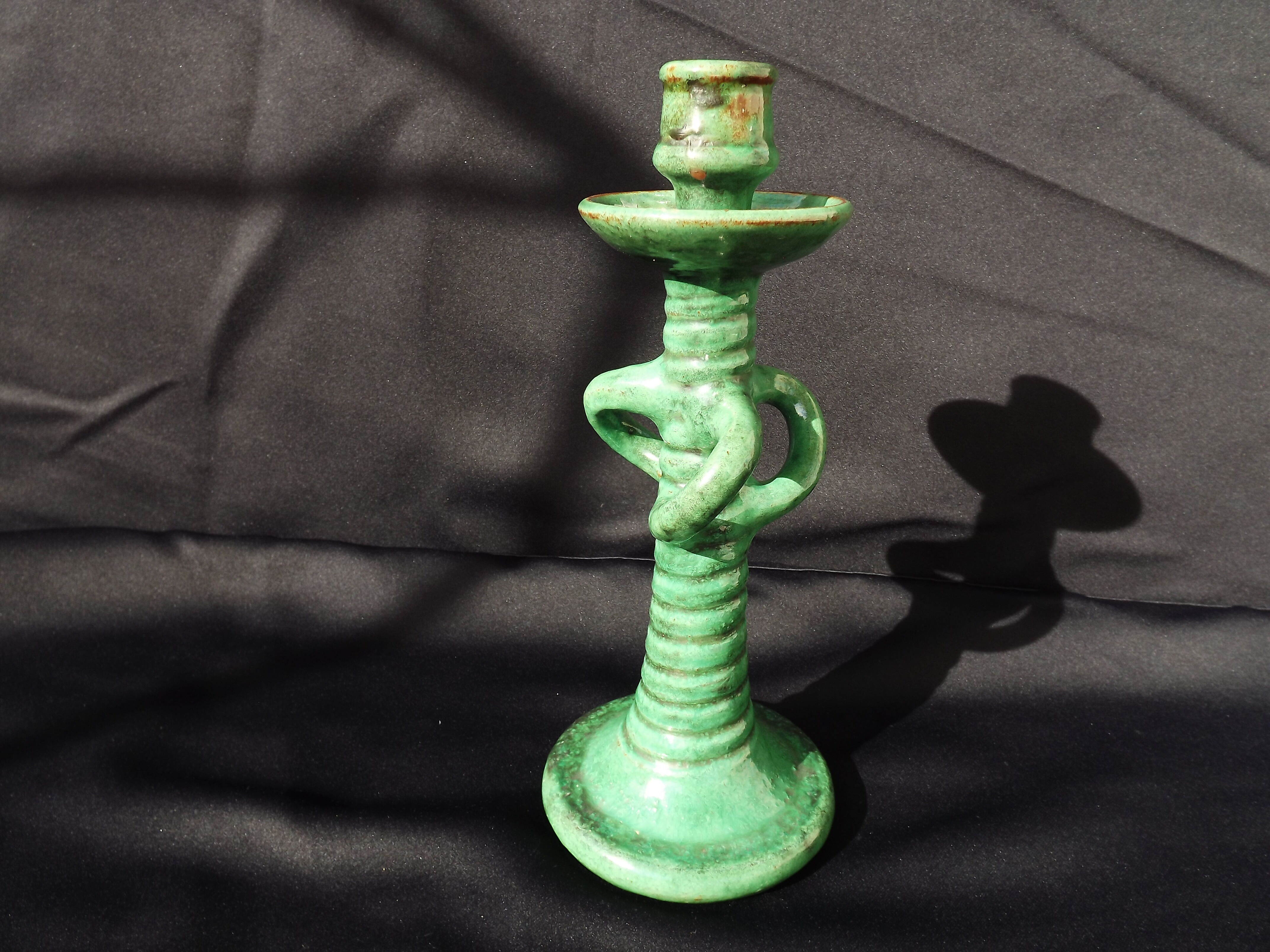 Terracotta candlestick