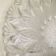 Cut crystal fruit bowl basket centerpiece vintage dish 33cm