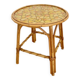 Rattan coffee table from the 1950s