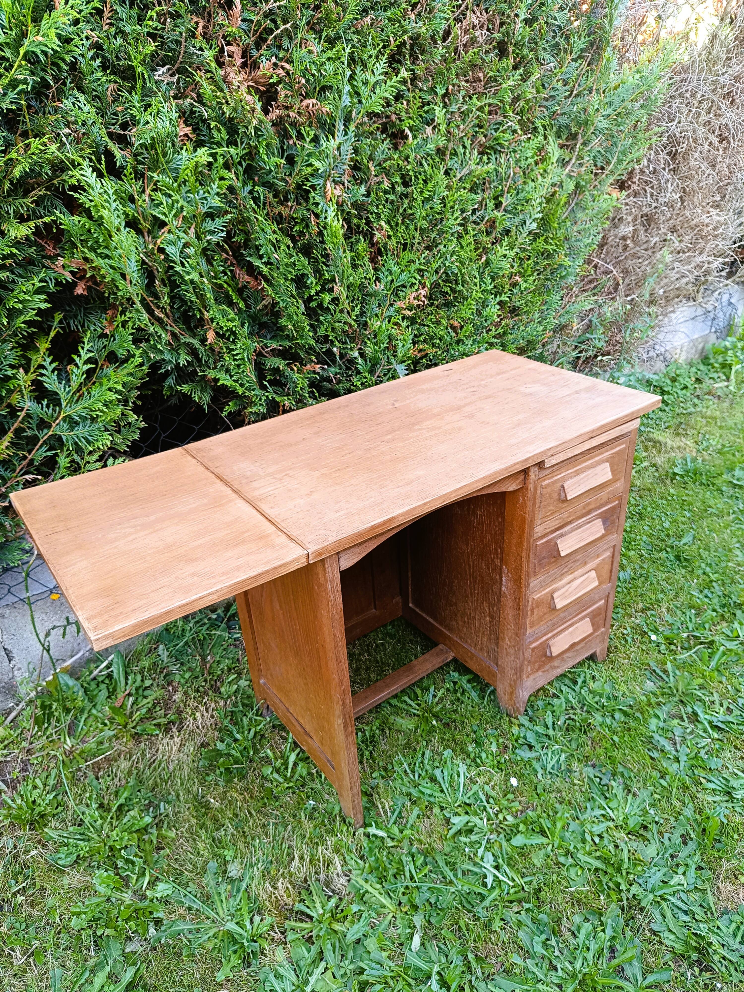 Antique solid oak desk