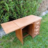 Antique solid oak desk