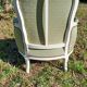 Voltaire Armchair / Louis XV Bergère (White & Green Patina)