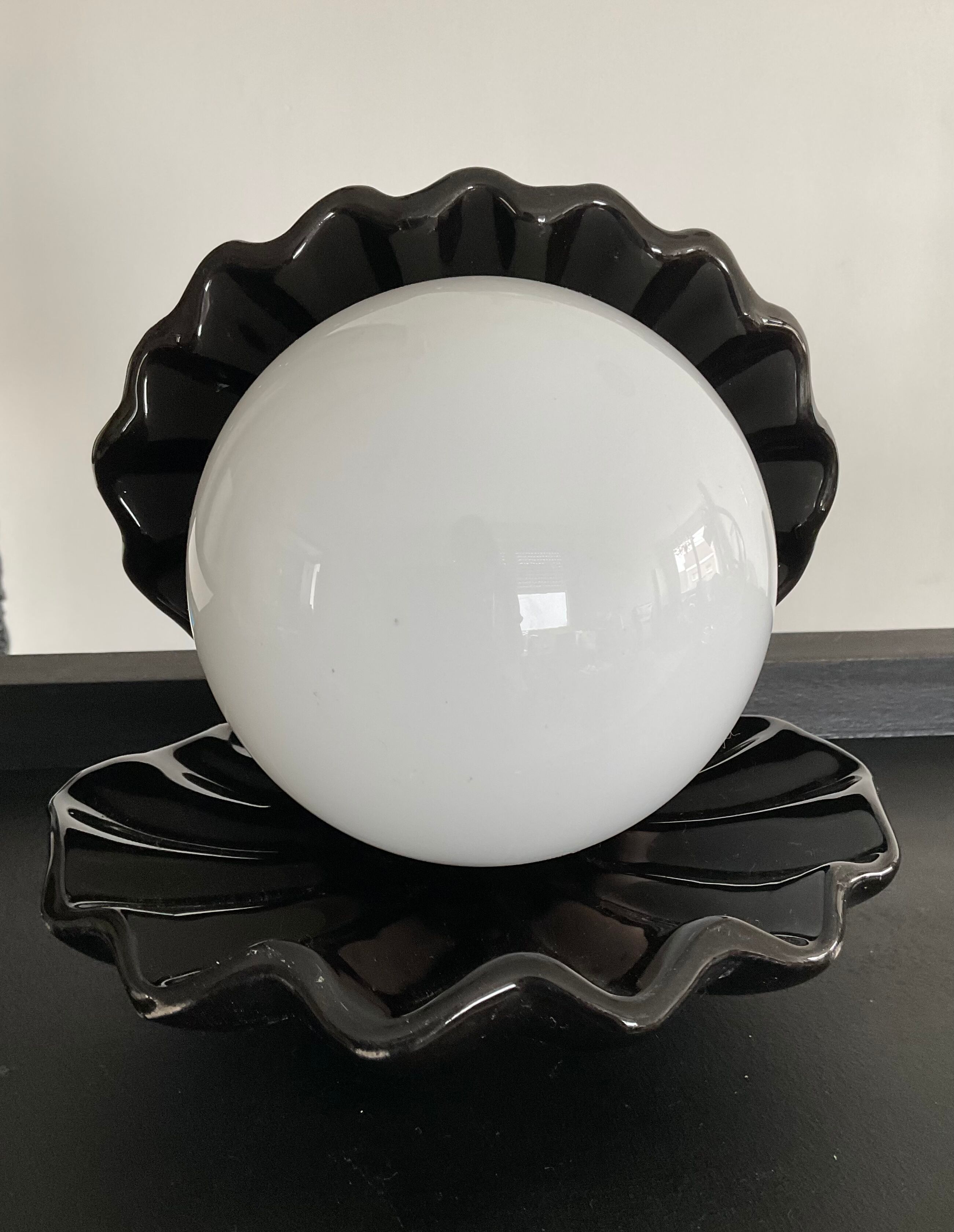 Vintage shell lamp from the 70s-80s