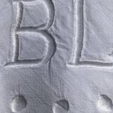 2 embroidered BL linen pillowcases, Venice day