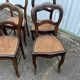 Série de 6 chaises à dossier trilobé de style Louis-Philippe