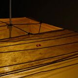 Vintage Mid Century "45X" Ceiling Paper Pendant Lamp Isamu Noguchi, 1970s