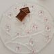 Cherry blossom glass pie dish