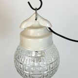 Vintage White Porcelain Pendant Light, 1970s
