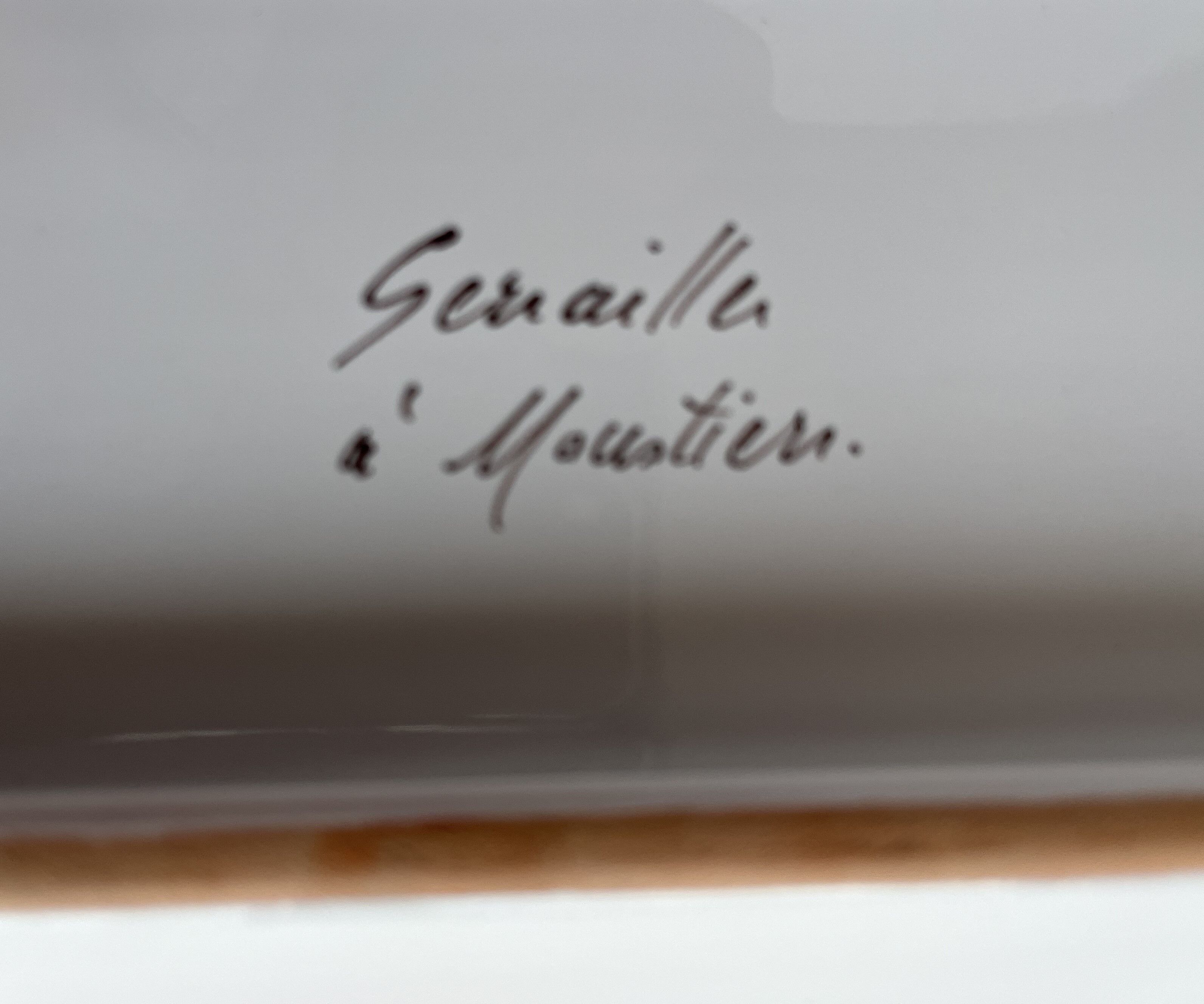 Rectangular dish in earthenware from Moustiers