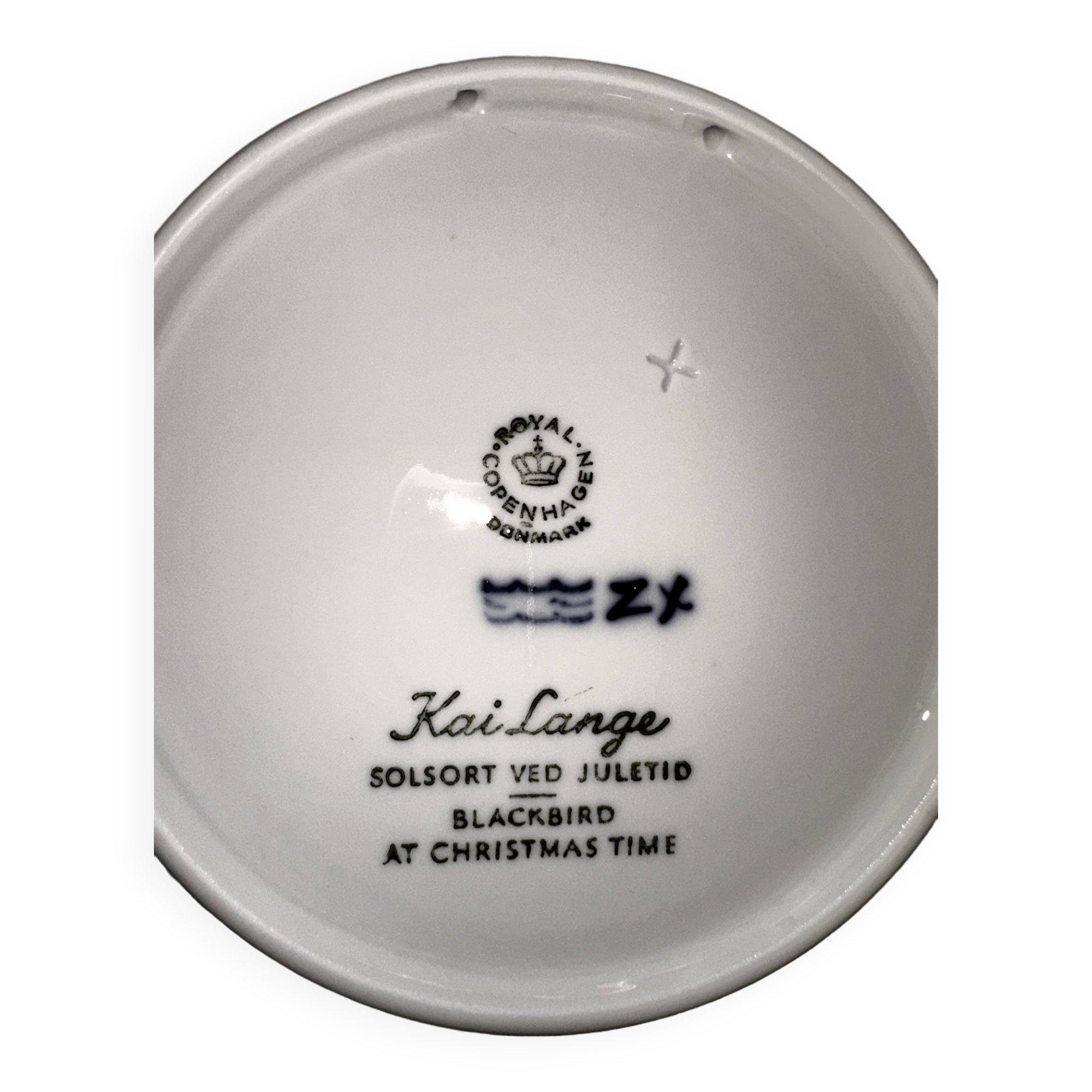 Royal Copenhagen porcelain Christmas plate 1966