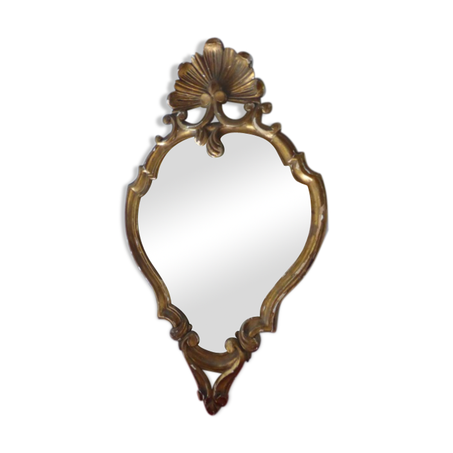 Ancien miroir doré style louis XV
