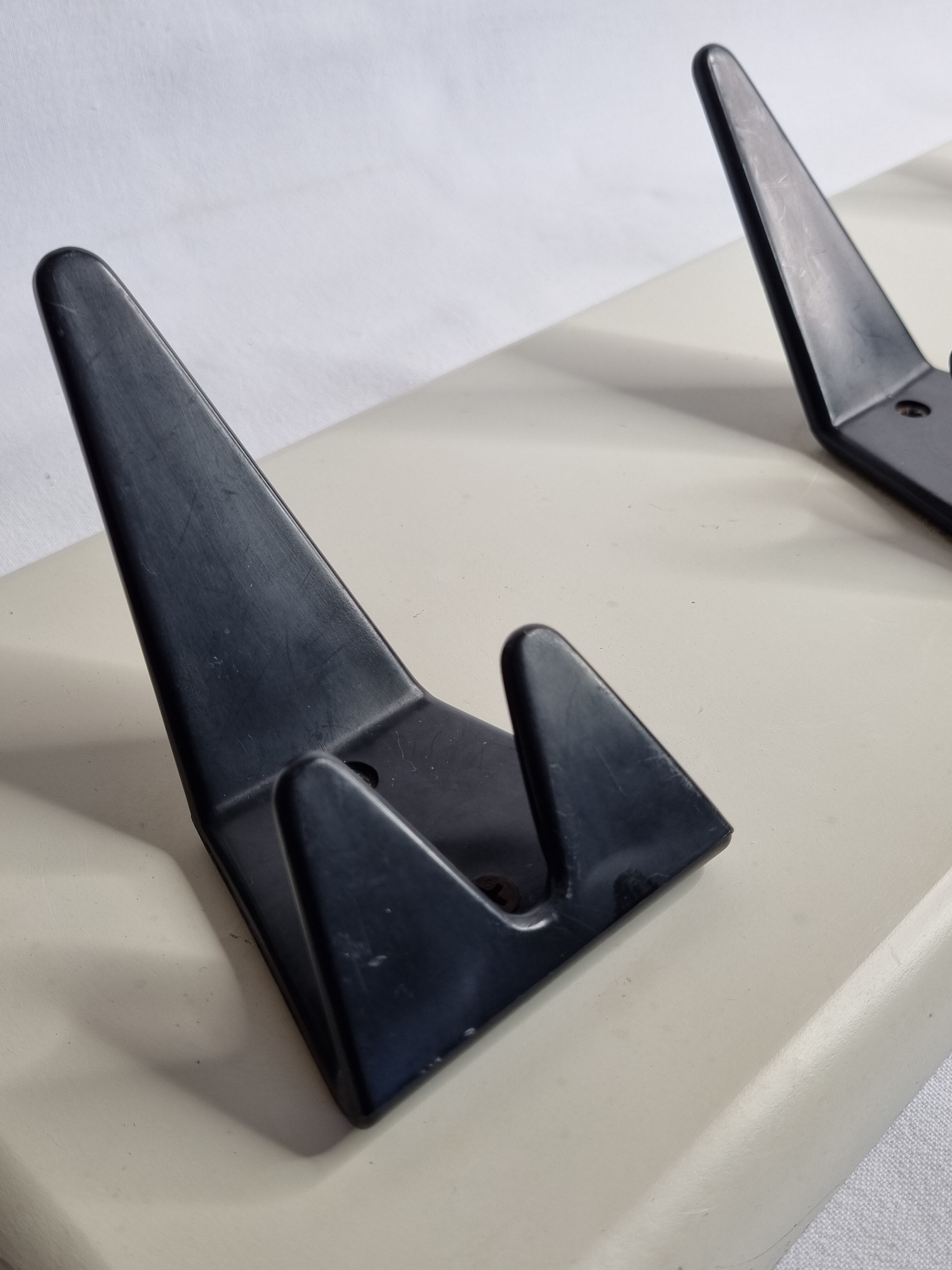 Black and white wall coat rack, space age, 60s