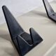 Black and white wall coat rack, space age, 60s