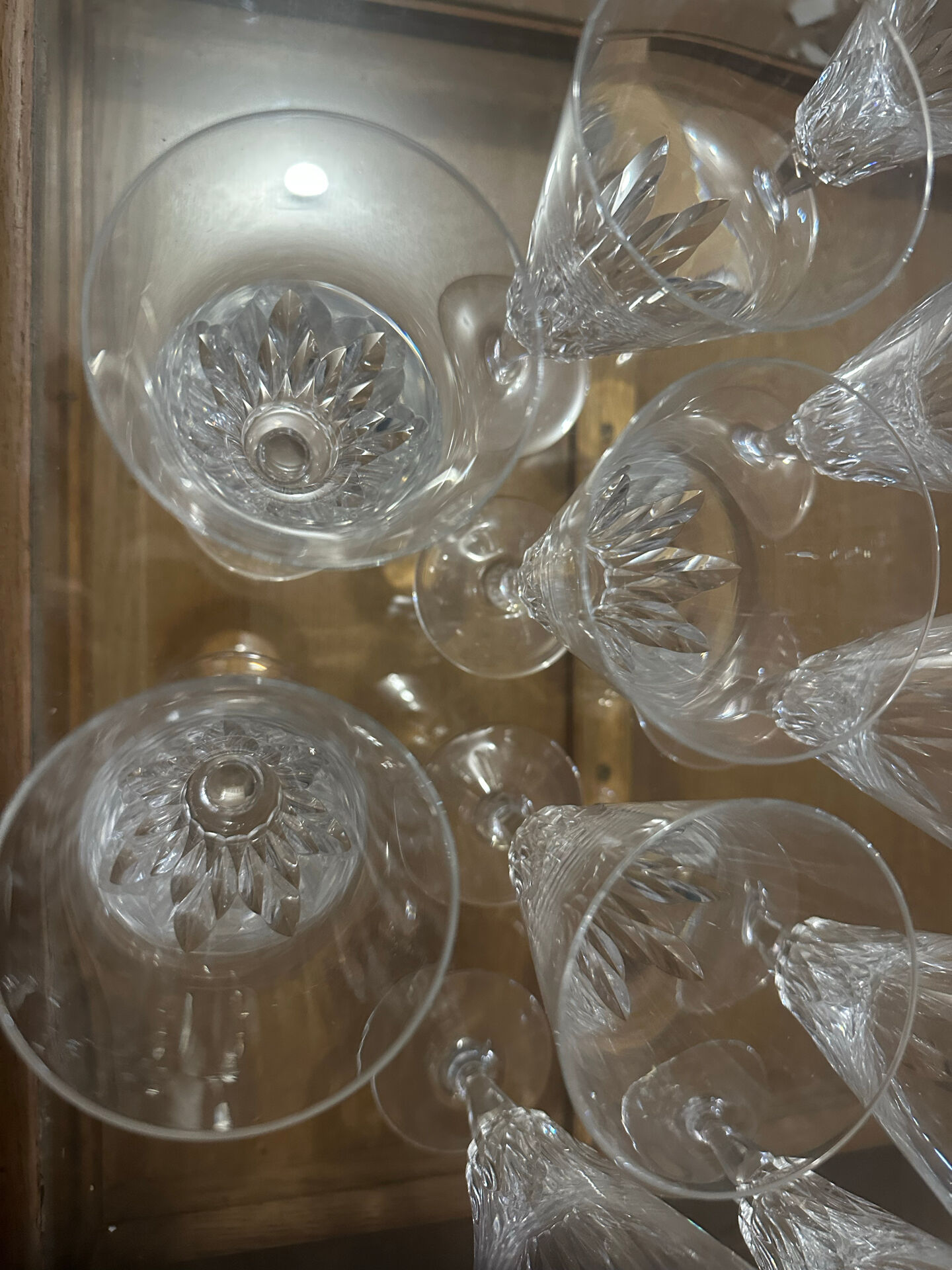 12 Baccarat champagne flutes model Carcassonne - stamped