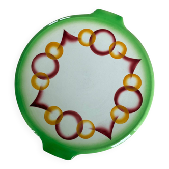 Sarreguemine Digoin cake plate