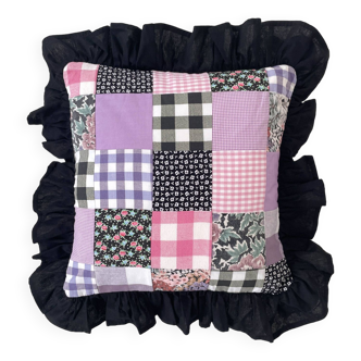 Hi Ginette patchwork cushion