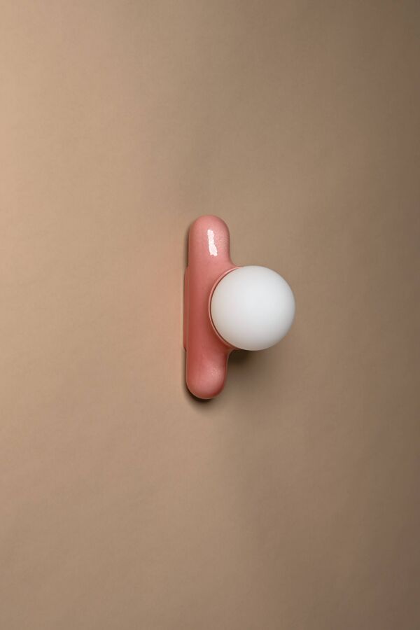 Prickly pear mono - émail vieux rose