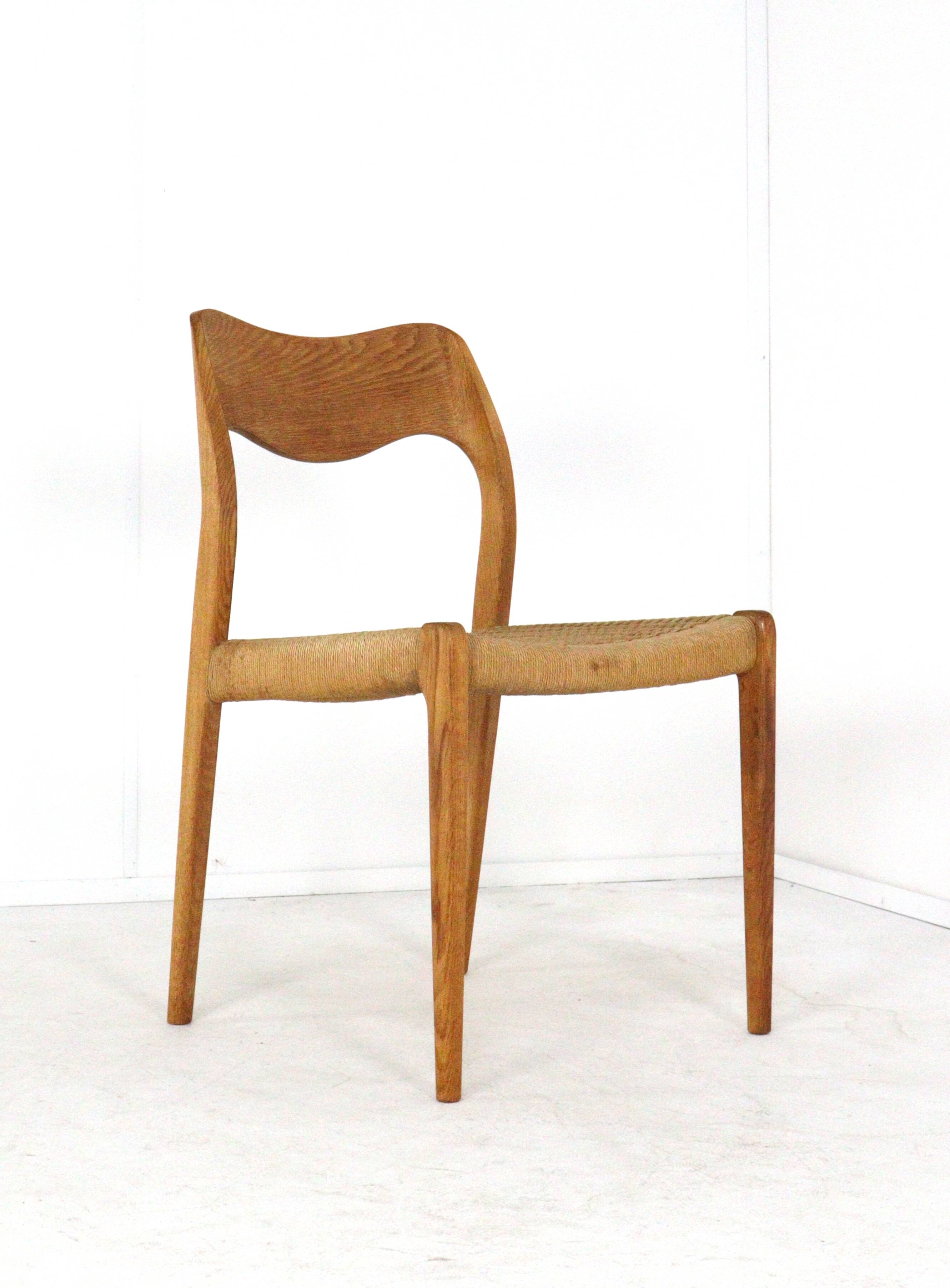 Ensemble de 6 Niels Otto Møller pour JL Møllers Møbelfabrik | modèle 71 - danois