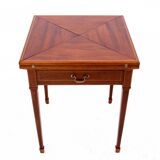 Folding game table, Western Europe, around 1890. Antique. After renovation.