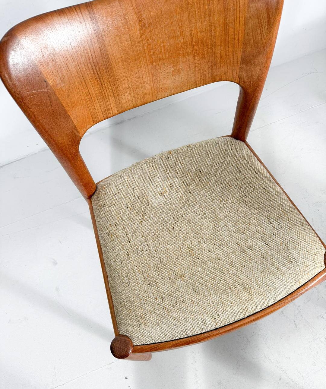 Niels Koefoed for Hornslet, 4 chairs / dining chairs, model '177', teak, 1960s, Denmark.