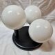Ceiling lamp 3 opaline balls, 1980