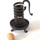 Wrought iron cellar rat candlestick