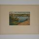 Lithographie par Henri Rivière Le Trieux à Kermarie
