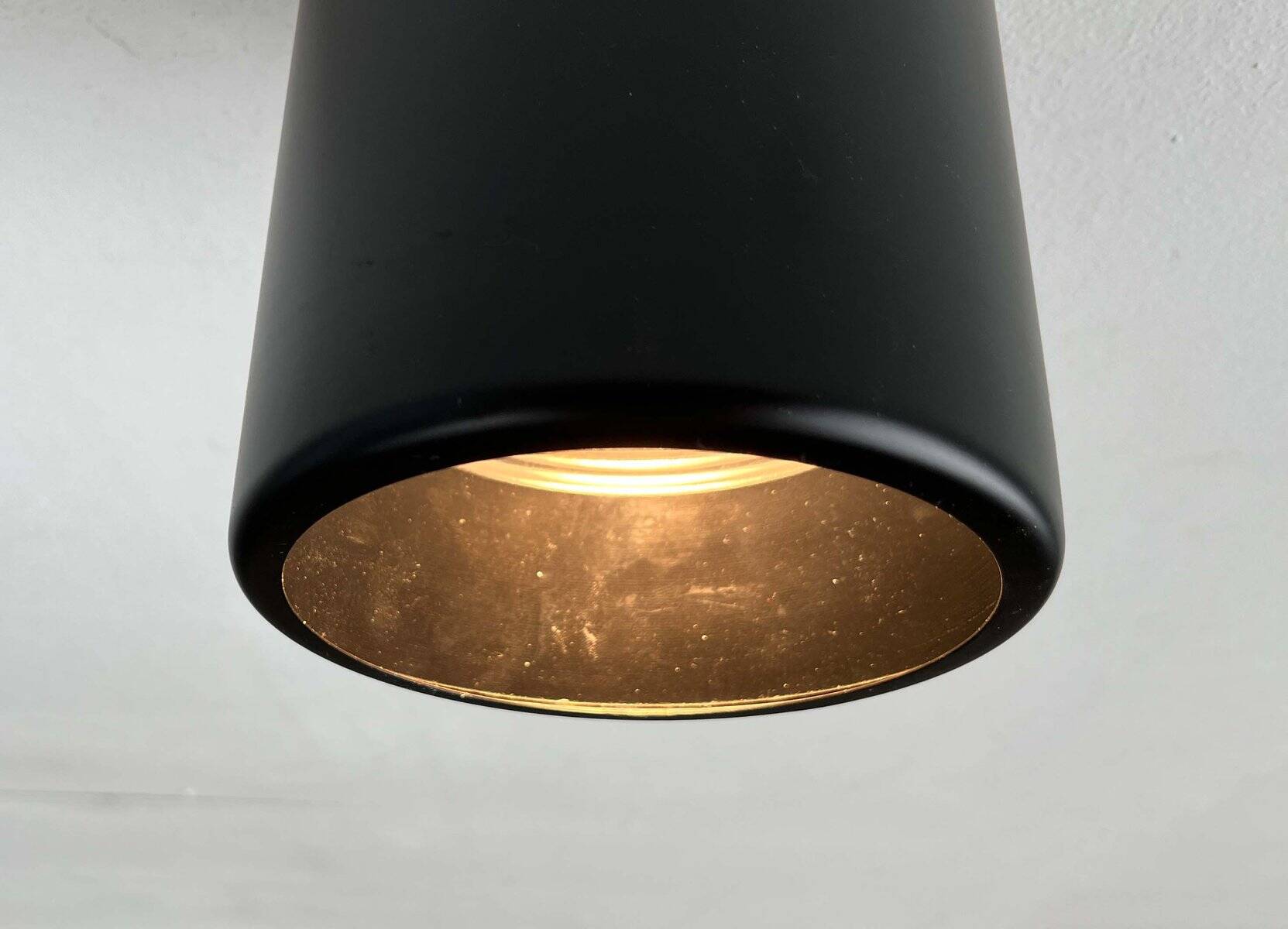 Modern minimalist ceiling lights from the mid-century by Orno, Finland, 1960, set of 2.