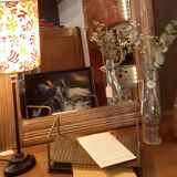 Mirror, wood, molding, 30s 40s, natural wood, gold