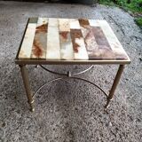 Pair of onyx and brass bedside tables 1940