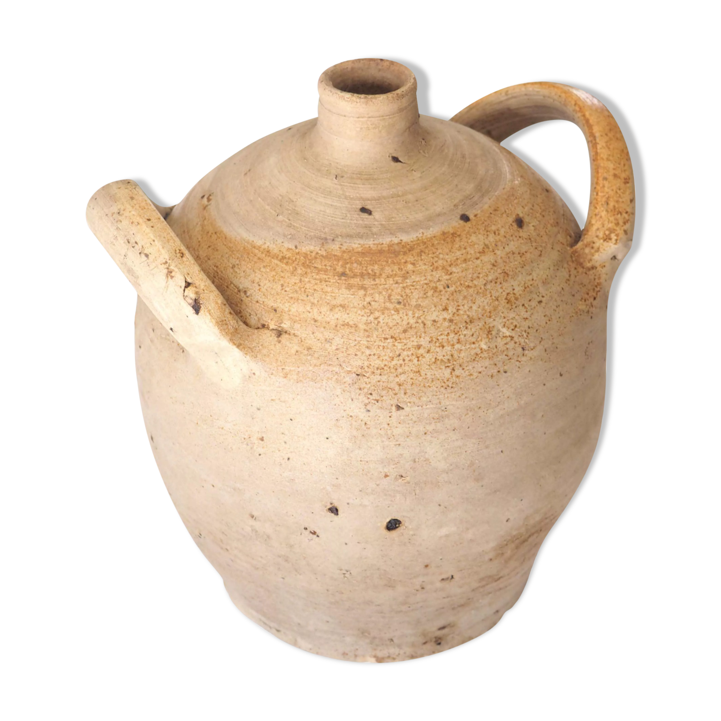 Terracotta gargoulette jar