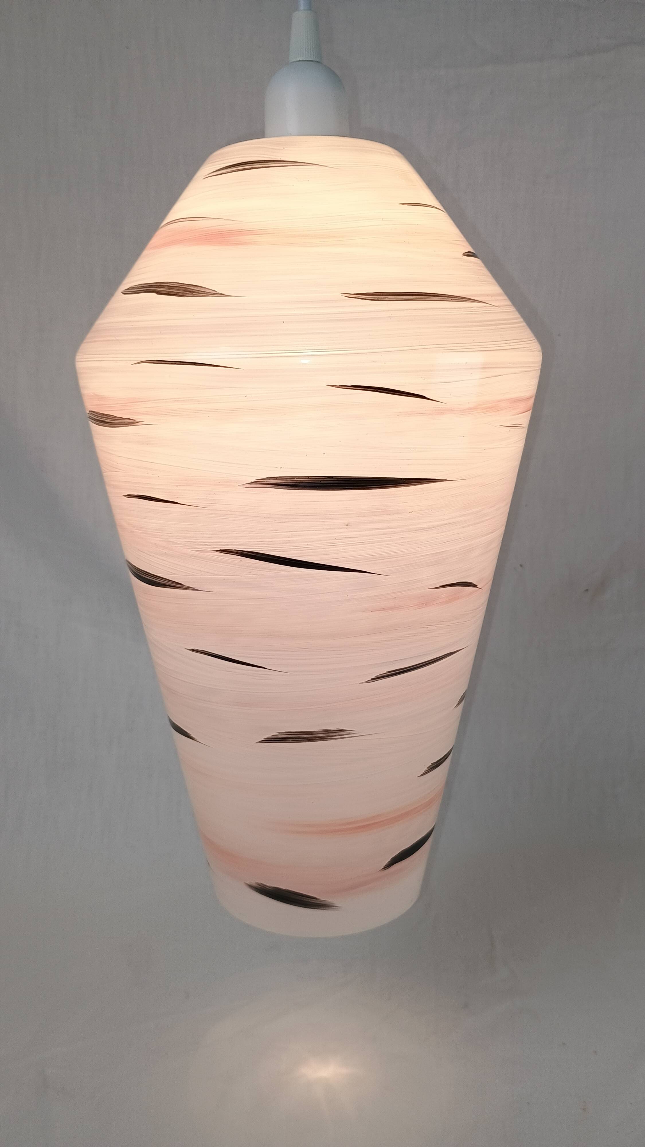 Vintage French pendant light from the 1960s in the Lunel style